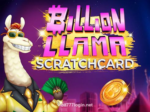 wolf777 Billion Llama Scratchcard Game Interface